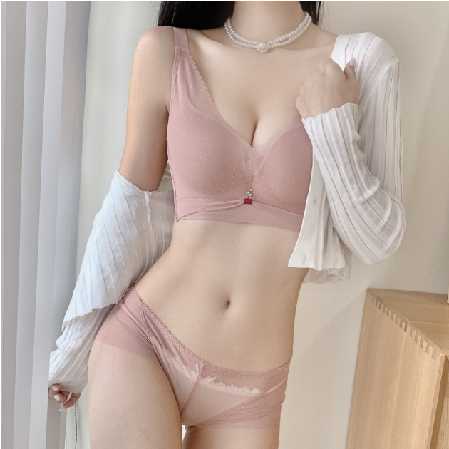 網紗方綴美內襯機能型成套內衣