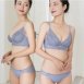 蕾絲透氣小V無鋼圈成套內衣