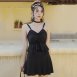 亮彩透紗外罩美背三件式泳衣