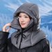 多功能羽絨拉鍊加絨保暖帽子 口罩帽 圍脖帽 遮耳帽 騎車帽